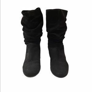 Nine West Suede Scrunched Boots
